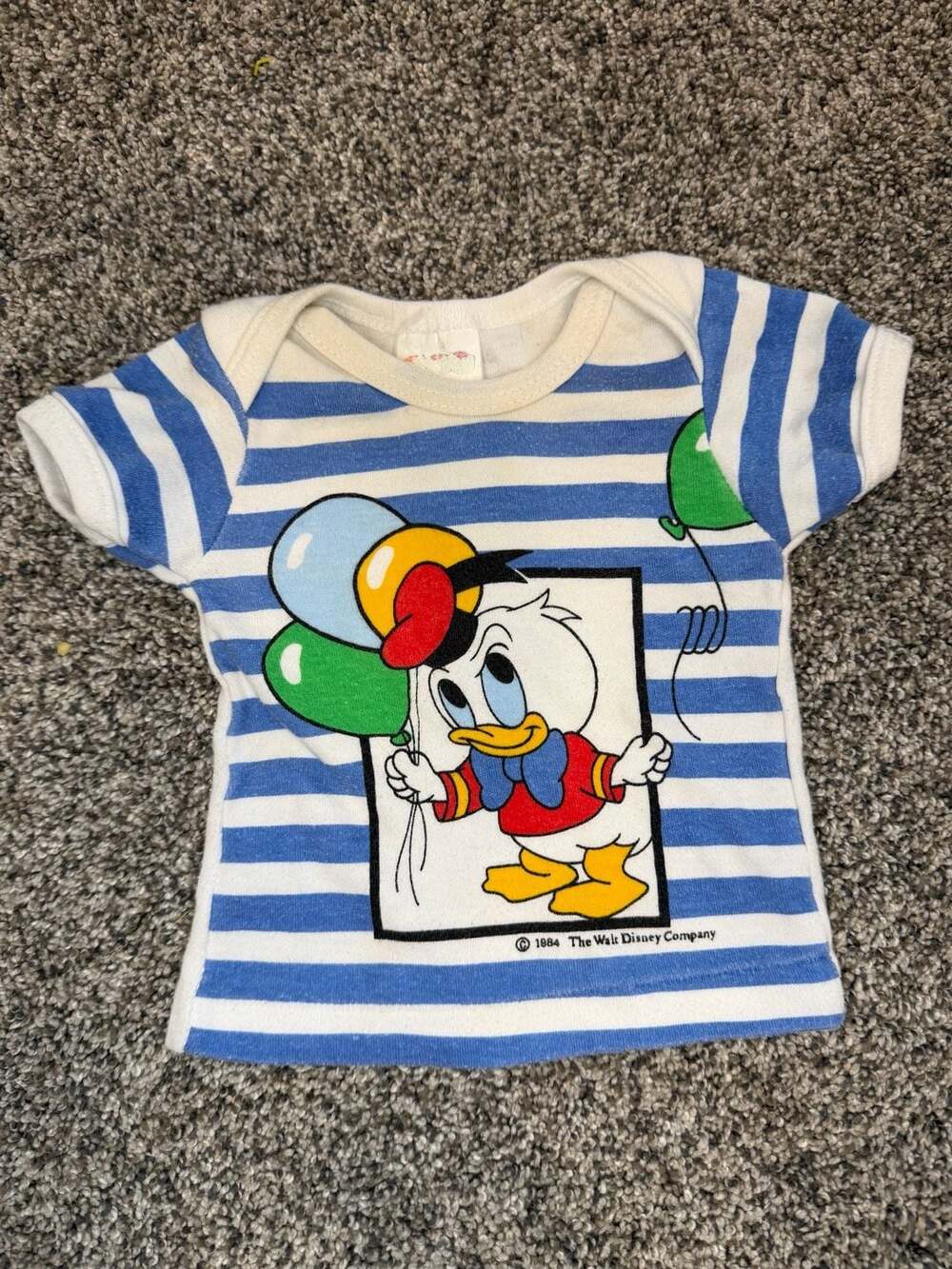 Disney Donald Duck Vintage 1984 Stripe T-Shirt